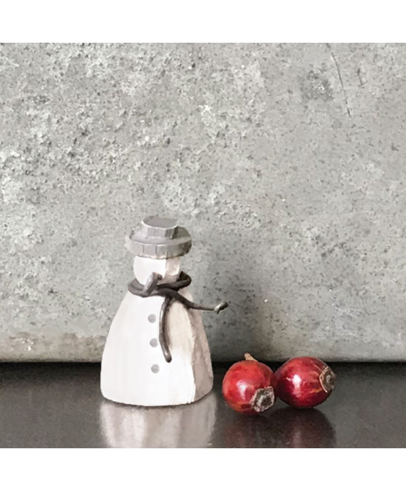 Χιονάνθρωπος Μίνι Από Ξύλο 2,5εκ