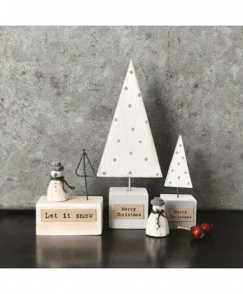 Χιονάνθρωπος Μίνι Από Ξύλο 2,5εκ