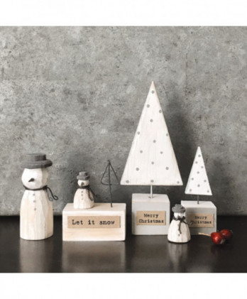 Χιονάνθρωπος Μεσαίος Από Ξύλο 5,5εκ