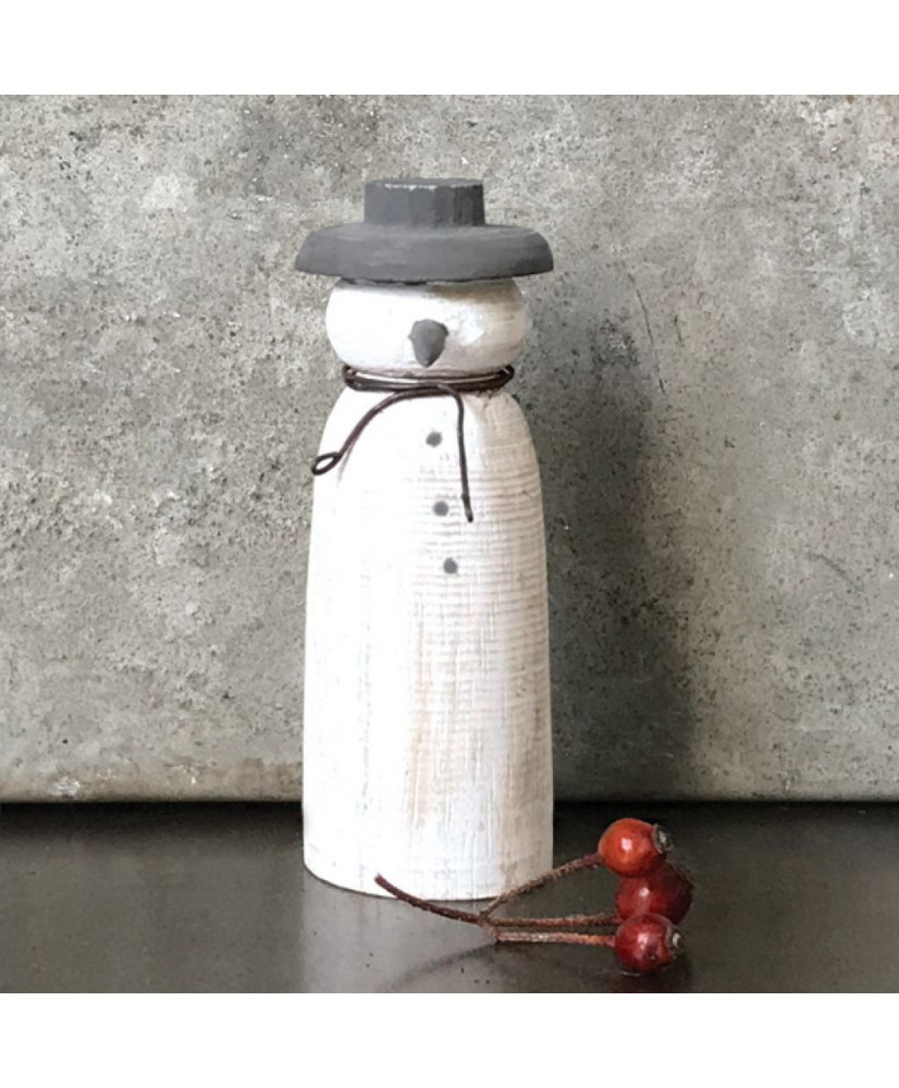 Χιονάνθρωπος Μεγάλος Από Ξύλο 9εκ