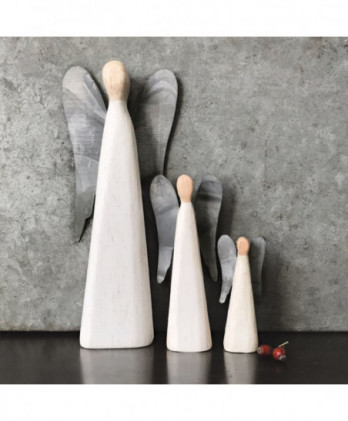 Άγγελος Ψηλός Με Μεταλλικά Φτερά 18εκ