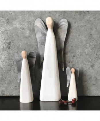 Άγγελος Ψηλός Με Μεταλλικά Φτερά 11εκ