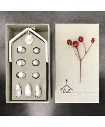 Φάτνη Μίνι Με Φιγούρες Από Πορσελάνινη 13εκ.