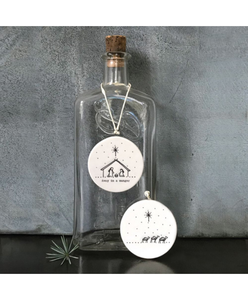 Πορσελάνινη Μπάλα Με Φάτνη Και Καμήλες 5,5εκ