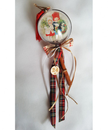 Κρεμαστό γούρι μπάλα "2024"