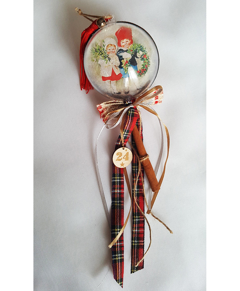 Κρεμαστό γούρι μπάλα "2024"