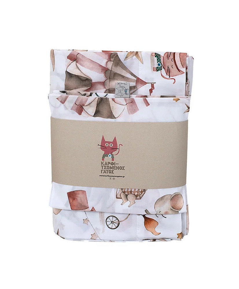 Σεντόνια Κούνιας Με Σχέδιο Circus