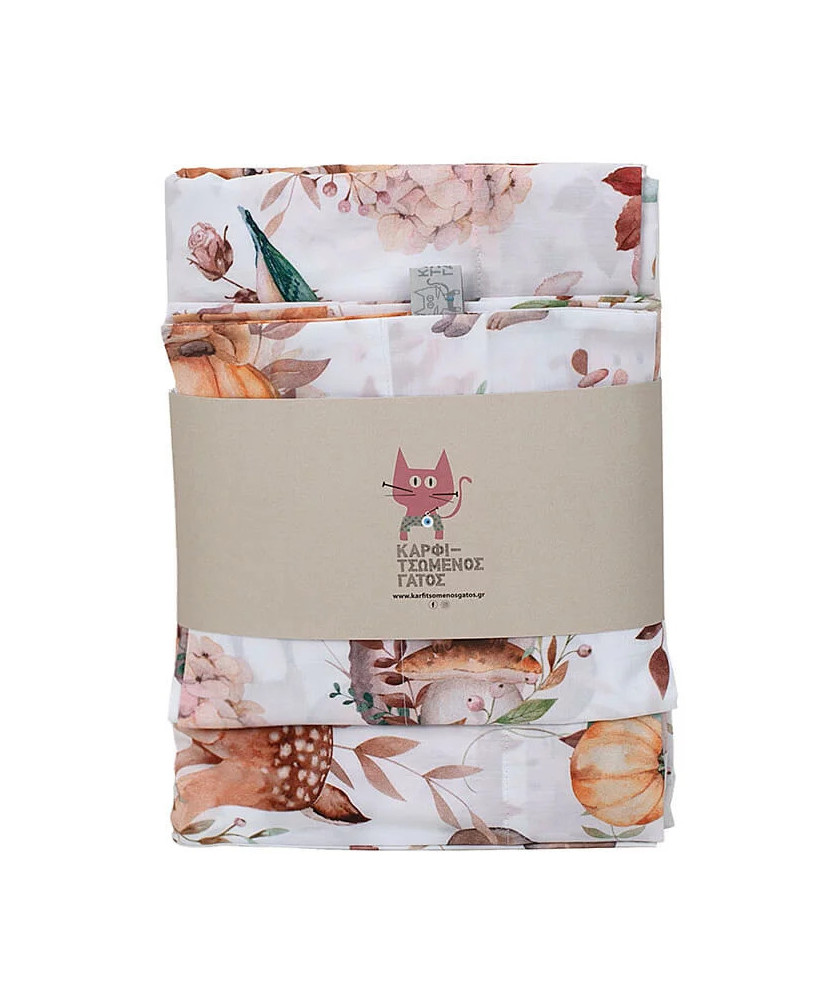 Σεντόνια Κούνιας Με Σχέδιο Pumpkins