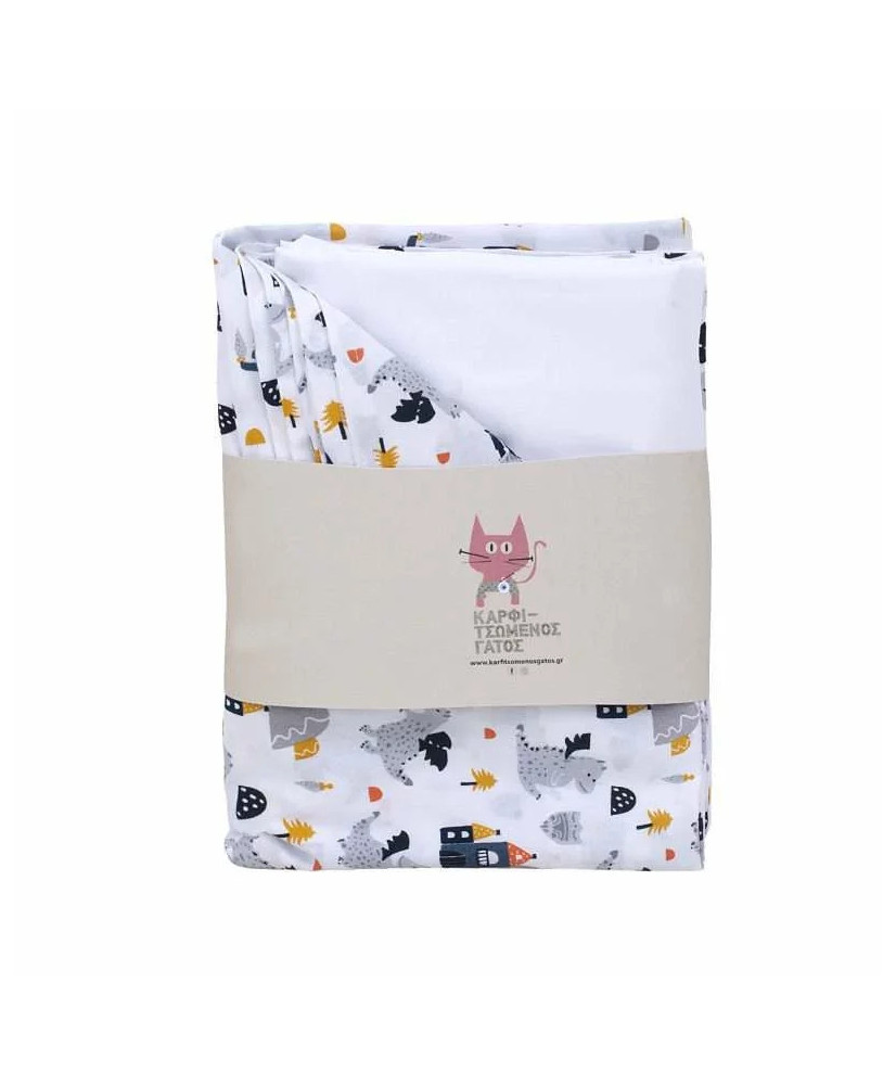 Σεντόνια Λίκνου Με Σχέδιο Knight Castle