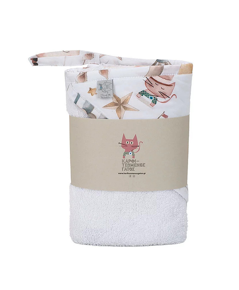 Βρεφική Μπουρνουζοπετσέτα Με Σχέδιο Circus