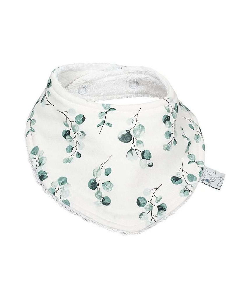 Βρεφική Σαλιάρα – Μπαντάνα Με Σχέδιο Flowers Dusty Green